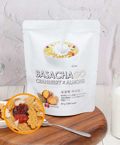 The More Food - Chips de batata al horno Basakhago con arándanos y almendras 40 g