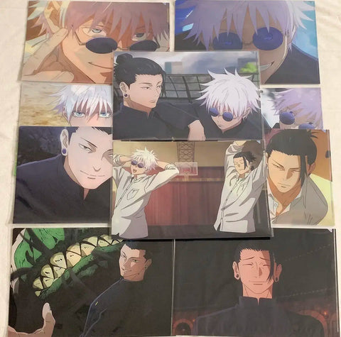 Set of 5 Jujutsu Kaisen Gojo Geto Loft Plaza Clear Files, Volumes 1 & 2 Complete Set