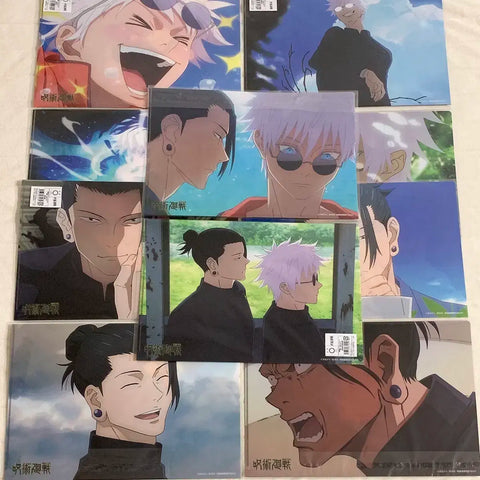 Set of 5 Jujutsu Kaisen Gojo Geto Loft Plaza Clear Files, Volumes 1 & 2 Complete Set