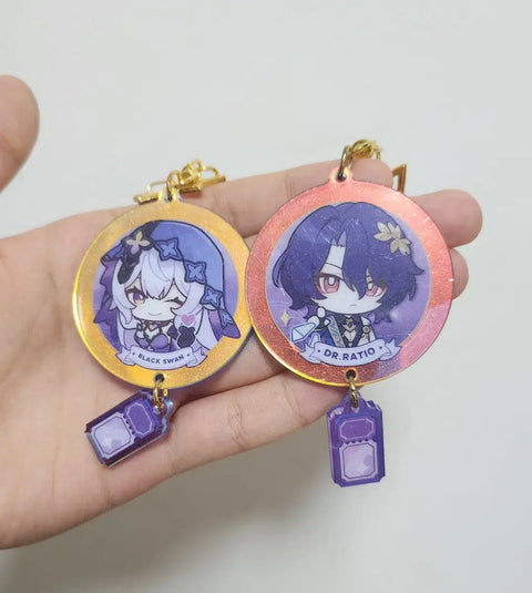 Star Rail BHC Chicken Keyring Ratio Black Swan Collaboration Honkai Star Rail Honkai