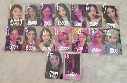 IVE Gaeul photocard Eleven Love Dive After LIKE I AM Mine Switch Season's Greetings