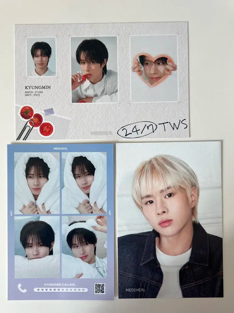 TWS Kyungmin Benefit Mediheal Photo Profile Four-Cut Photo Postcard