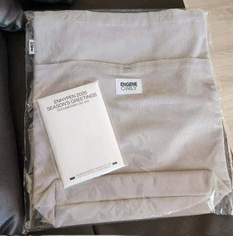 ENHYPEN HYBE 2025 Season's Greetings Pop-up Eco Bag Postcard Transfer