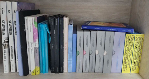 Selling Seventeen's unsealed albums.