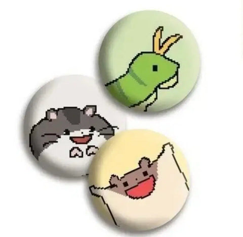 Budrami hug me popup benefit life four-cut lenticular card pin badge ticket