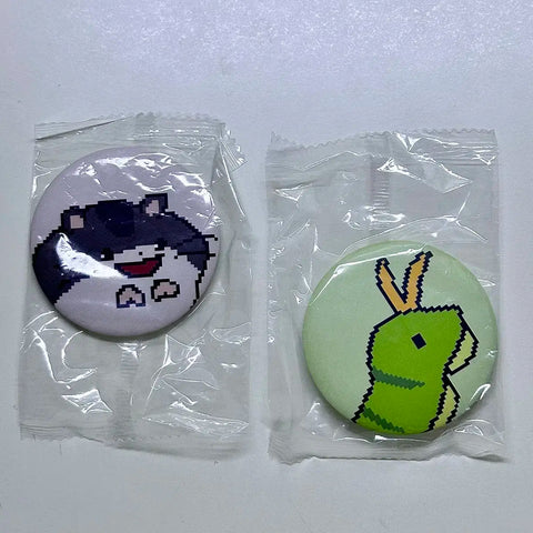 Budrami hug me popup benefit life four-cut lenticular card pin badge ticket