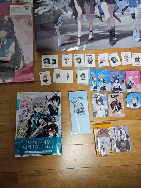 Selling Blue Archive merchandise.