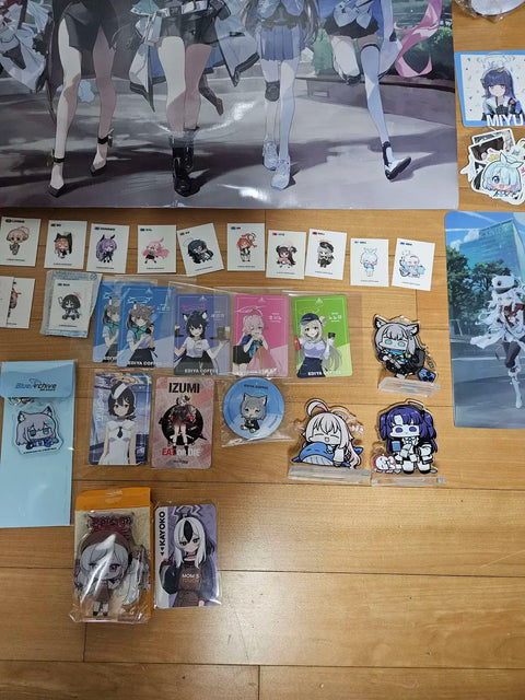 Selling Blue Archive merchandise.