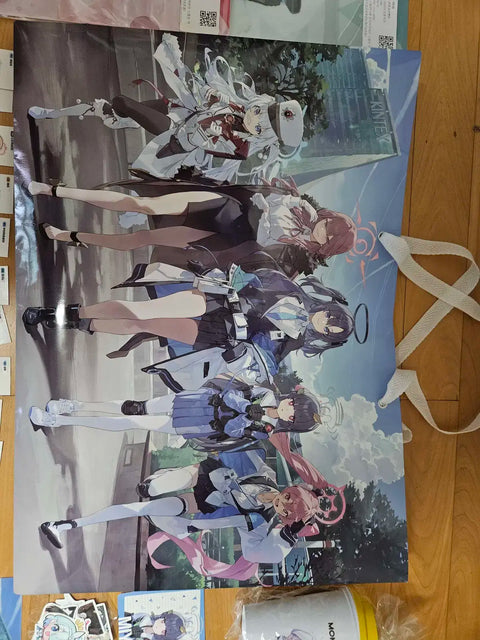 Selling Blue Archive merchandise.