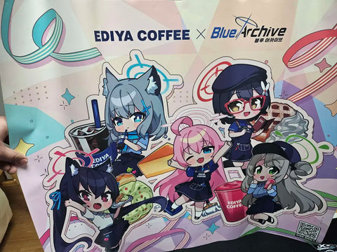 Selling Blue Archive merchandise.