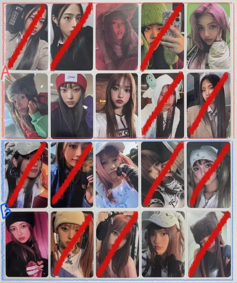 NewJeans NJ album photocard transfer sale disposal complete set