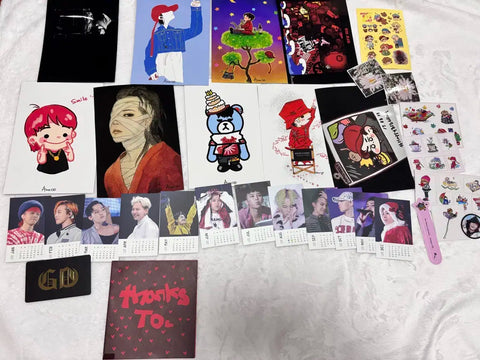 Bigbang G-Dragon fansite goods (unreleased/unofficial) from Number G and Ice G for sale.
