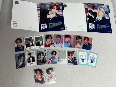 Stray Kids SKZ SKZoo Leebit BbokAri Lee Know photocard Magic School Goods Bundle