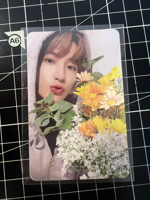 The Boyz Hyunjin Jaehyun be awake bouquet photocard