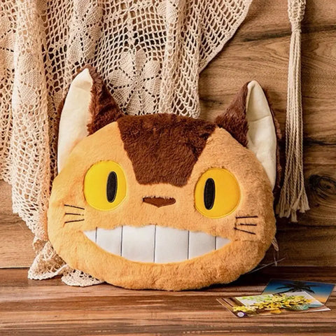 Gối ôm mặt mèo My Neighbor Totoro Studio Ghibli