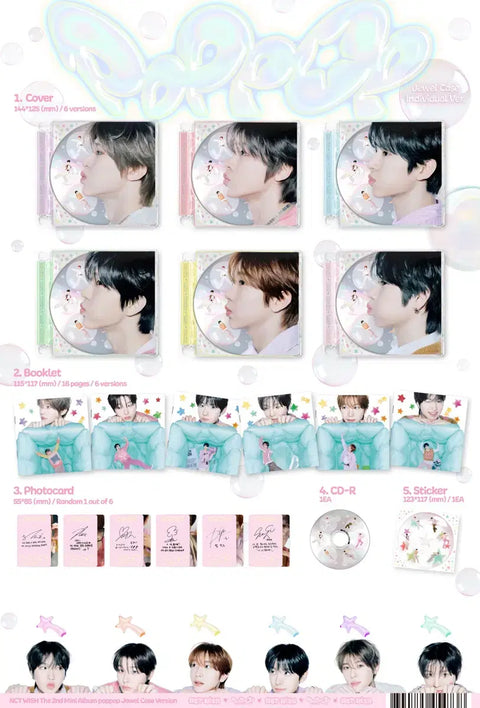 Unopened) NCT WISH poppop NCT Wish Pop Pop Jewel 7-Piece Set