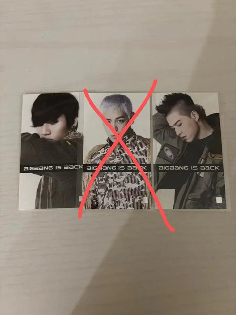 Today Only) BIGBANG ALIVE Photocard Selling GD G-Dragon BIGBANG TOP Daesung Taekwon Jiyong