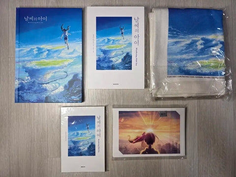Weathering with You Special Edition Goods Package Sale Novel Notebook Eco Bag Postcard