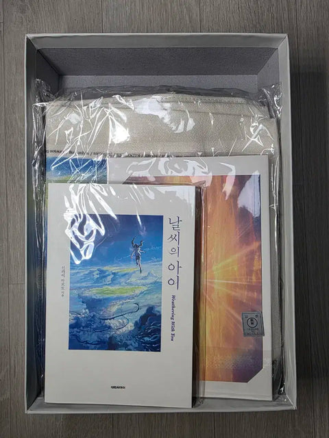 Weathering with You Special Edition Goods Package Sale Novel Notebook Eco Bag Postcard