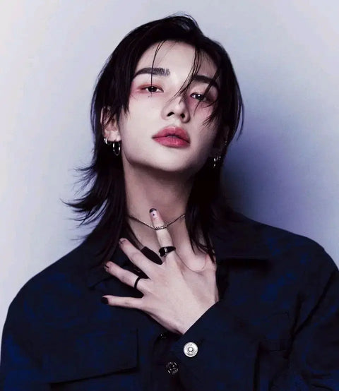 Stray Kids Hyunjin cover ELLE magazine transfer, includes SuperELLE book-in-book.