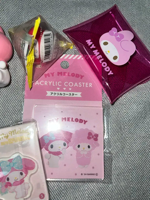 Đế lót ly Acrylic hình Sanrio My Melody, v.v.