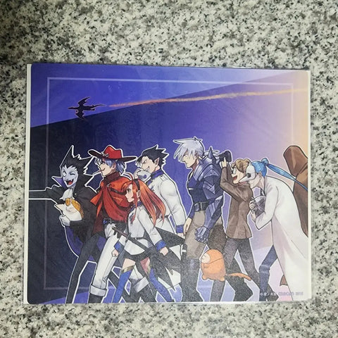 "The Vampire Dies in No Time" clear file & mouse pad, selling as a set.