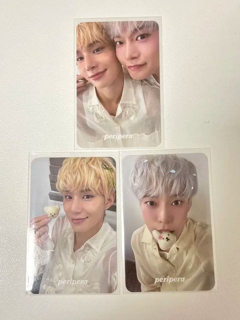 Peripera NCT Doyoung Jungwoo photocard set for sale.