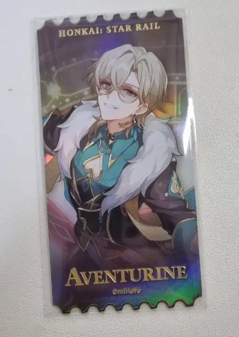Star Rail Aventurine Benefit Ticket Cat Acrylic Nui Sale Transfer
