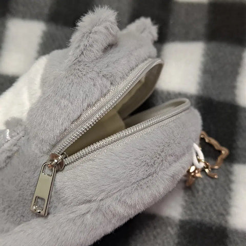 Wolf fur Pocaholder pouch