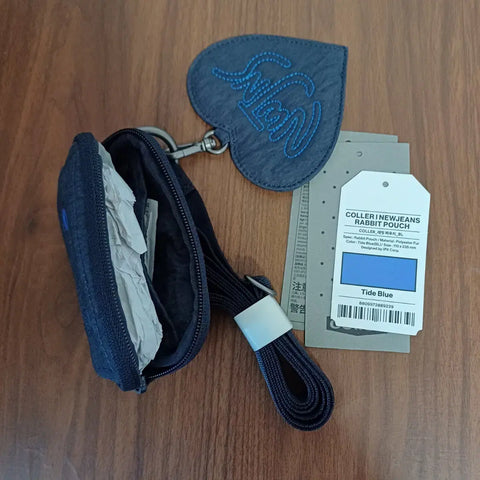 NewJeans kolle card wallet blue bag back