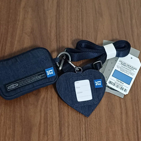 NewJeans kolle card wallet blue bag back