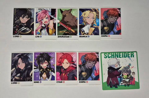Lord of Heroes photocard Lord Lynn Nine Zrahan Bianca Cian Zaira Schneider