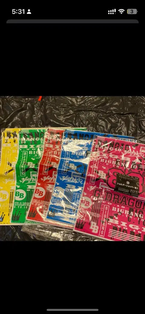 Big Bang G-Dragon TOP Daesung Former Member String Bag Unopened