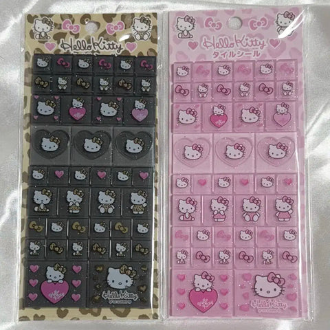 Hello Kitty Tile Stickers Sanrio San-X Tanning Leopard Gyaru Angel Tenshi