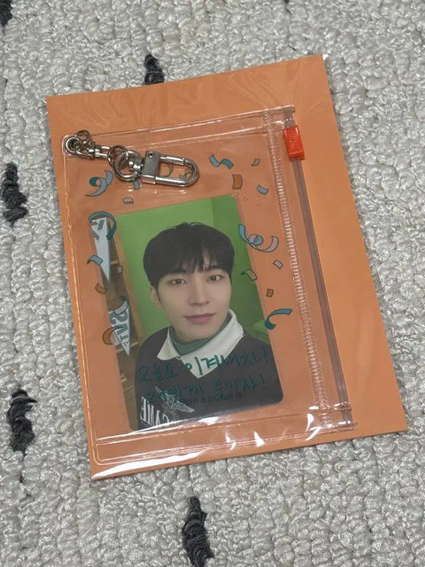 Móc khóa túi đựng thẻ ảnh Seventeen Wonwoo Caratland mới