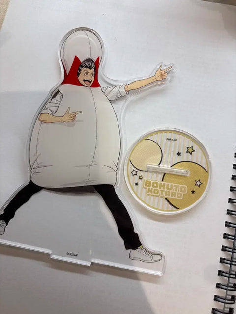 Haikyuu Bokuto Round One Acrylic Gokurakuyu Club Room Keyring Mejirushi Nitotan