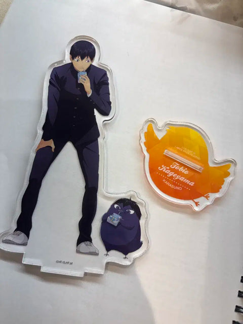 Haikyuu Kageyama Playing Mascot Acrylic Club Room Keyring Gokurakuyu Nitotan