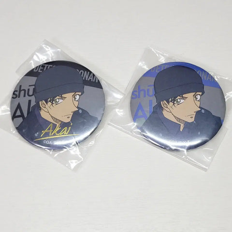 Shuichi Akai Can Badge, 2 Badges Total