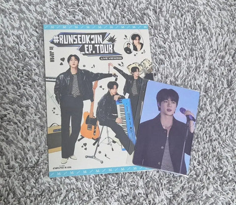 Run, Seokjin. Japan Concert. CGV Live. Photocards. Special benefits.