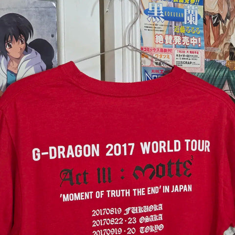 Áo thun tay ngắn G-Dragon 2017 World Tour MOTTE Concert Japan Ringer