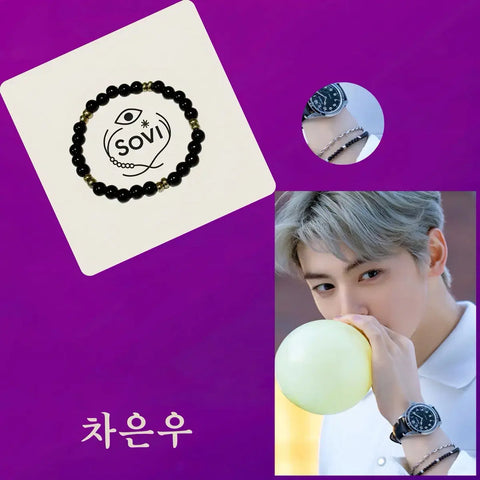 Cha Eun-woo beaded bracelet