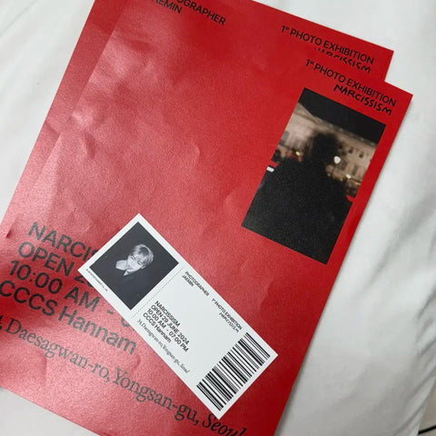 Narcissism Brochure Poster 3 Sheets + Jaemin Exhibition Admission Ticket