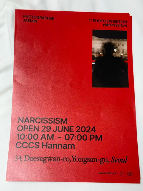 Narcissism Brochure Poster 3 Sheets + Jaemin Exhibition Admission Ticket