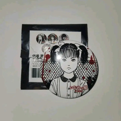 Ito Junji Maniac Can Badge Pigtails Ito Junji Exhibition
