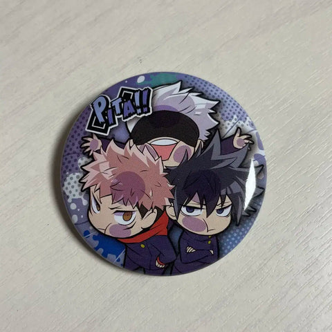 Jujutsu Kaisen Pita! Có thể Huy hiệu Bí mật Nút ghim Huy hiệu Gacha Gojo Megumi Toji Yuji
