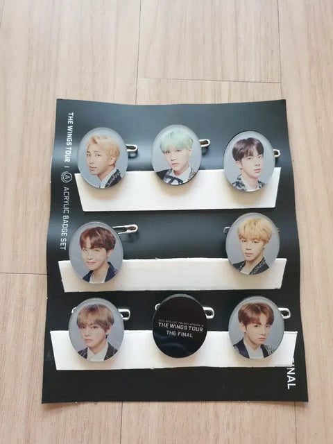 Bộ huy hiệu Acrylic cuối cùng của BTS The Wings Tour