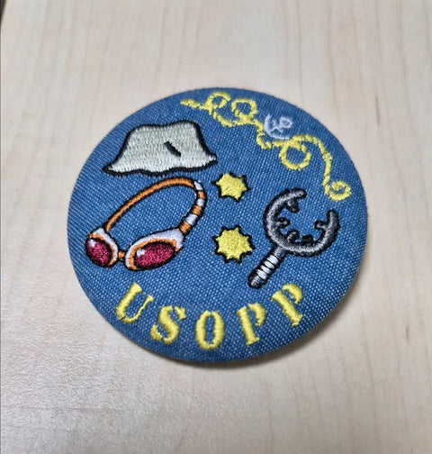 One Piece Usopp Embroidered Can Badge