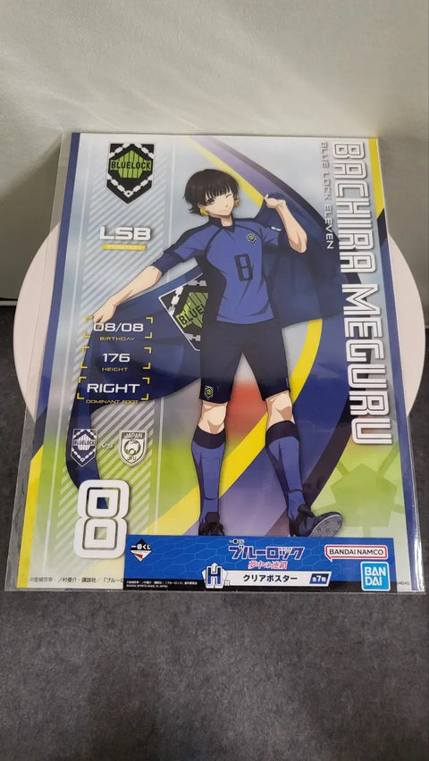 Blue Lock Enthusiastic Chain Kuji H Prize Clear Poster Bachira