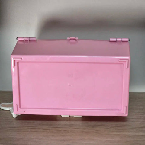Vintage Retro Pink Lady Japanese Female Duo Plastic Storage Box 70s-80s