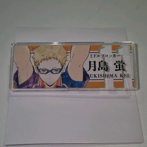 Haikyuu Tsukishima Kei Acrylic Name Tag Sawamura Daichi Can Badge